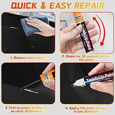 Grey Touch Up Paint Pen for Cars, Car Paint Scratch Repair, Two-In
