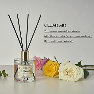 Cocorrína Reed Diffuser Set, 6.7 oz Elegant Amber& Oud Scented Diffuser  with