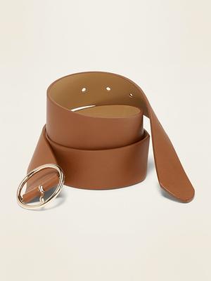 FIORETTO Wide Brown Belt Women for Dress Fashion Leather Waist Belt Ladies  Vintage Cinch Belts - Yahoo Shopping