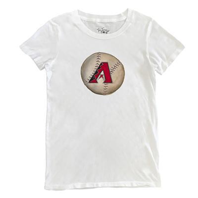 Tiny Turnip Arizona Diamondbacks Women's White Lucky Charm T-Shirt