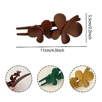 4 Pack Hair Clips for Women, 4.9'' Large Hair Claws Clips for Thick Thin  Hair, Non-slip Matte Big Hair Claws for Girls, 90' Vintage Strong Hold