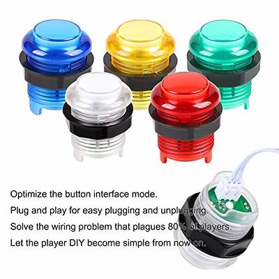 EG Starts Arcade Buttons 1 Player DIY Kit Joystick 5V LED Arcade