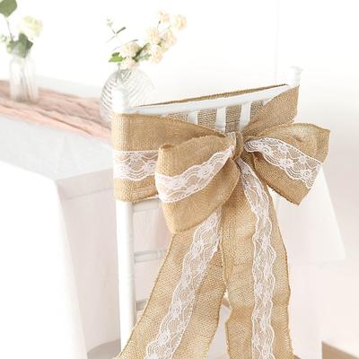 Christmas Burlap Lace Trim Natural Burlap Lace Ribbons for Crafts