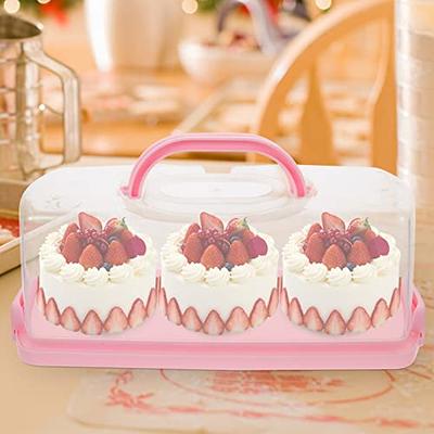 Cabilock Box Bread Cake Storage Containers Airtight Cake Holder Plastic  Loaf Cakes Storage Container Cake Keeper Rectangular Loaf Cake Container