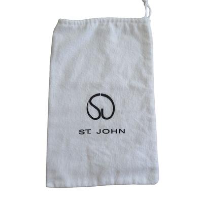 St John Small Purse Shoe Storage Dust Bag Logo White Cotton Flannel  Drawstring 14 X 9 Vintage - Yahoo Shopping