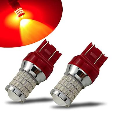 AUXITO 7443 LED Bulb Red, Extremely Bright 3030 Chipsets, 7440 7441 7444  T20 W21W LED Replacement Lamp for Tail Lights, Stop Brake Signal Lights 