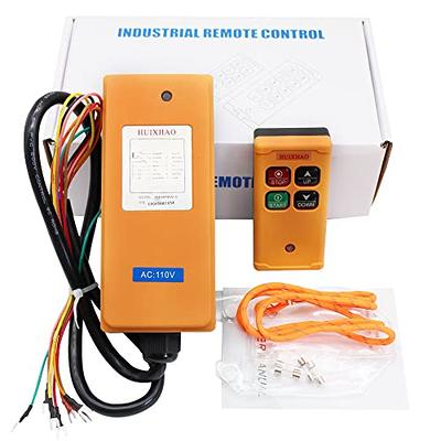 HUIHXAO Hoist Accessories AC 110V 4 Button Wireless Crane Remote Control -  Industrial Grade Radio Remote Controller,Transmitter and Receiver,PA66  Corrosion-Resistant Material - Yahoo Shopping