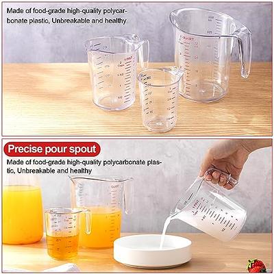 Pyrex 3 Piece Glass Measuring Cup Set, Includes 1-Cup, 2-Cup, and 4-Cup  Tempered Glass Liquid Measuring Cups, Dishwasher, Freezer, Microwave, and