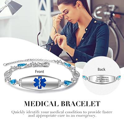 Custom Engraved Medical ID Bracelets For Kids | Lauren's Hope