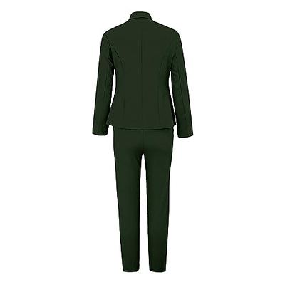 Emerald Green Women Pantsuit, Emerald Blazer Trousers Womens