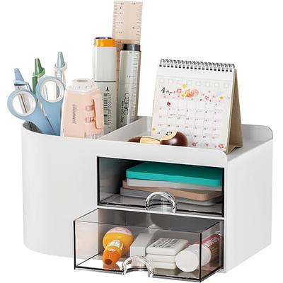 Wrapables Pen Organizer with 4 Compartments Desk Storage Organizer