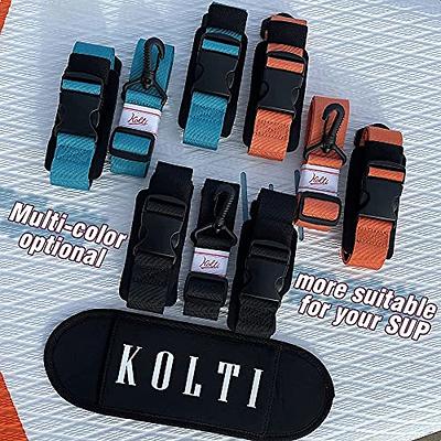 Golkcurx Universal Soft Roof Rack Pads for Kayak,Surfboard, SUP, Canoe,  Snowboard with15FT Tie-Down Straps*2 and Storage Bag*1 (Black)