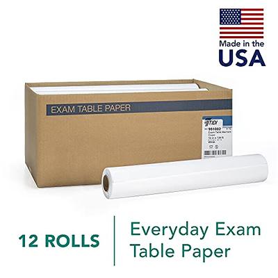  Exam Table Paper - High-Quality Disposable Exam Paper - Soft  and Smooth Chiropractic Face Paper and Changing Table Paper - Strong and  Absorbent Bed Paper Roll Medical - 2 18 x