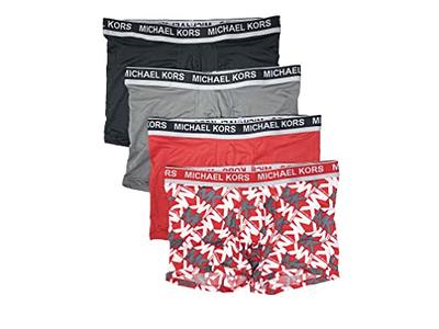 Michael Kors Men`s Performance Poly Low Rise Briefs 4 Pack