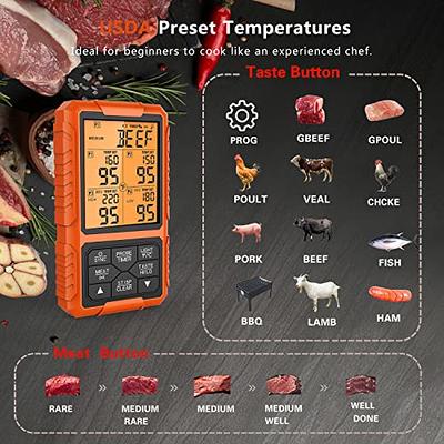 Bbq Dragon 4 Probe Wireless Meat Thermometer : Target