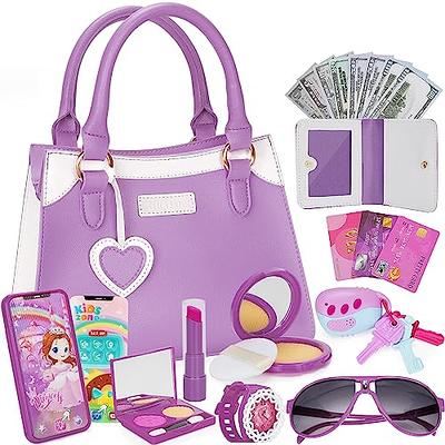 Princess Toys for Little Girls Purse, Fashionable Stylish Handbag with  Lipstick, Make up Set, Little Girls Purses Perfect for 3+ Years Old Girl  Toys Gift 