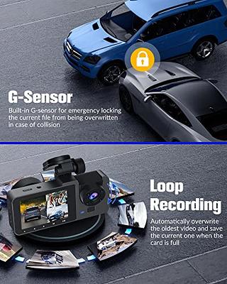 Dash Camera for Cars,4K Car Camera Full UHD Dash Cam Front Rear