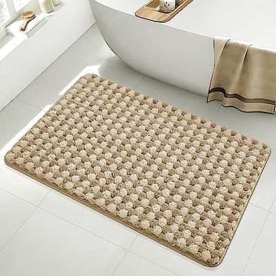 Colorxy Chenille Bathroom Rugs, Extra Soft and Absorbent Bath Mat, Non-Slip  Machine Washable Rug, Luxury Plush Shaggy Bath Carpet, Suitable for