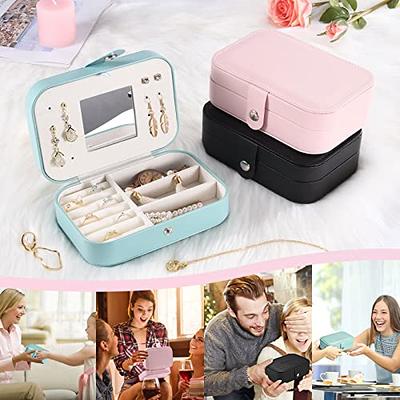 SLOZO Travel Jewelry Box,Upgraded Travel Jewelry Case,Portable Jewelry Boxes  for Women,PU Leather Jewelry Box,Travel Jewelry Organizer for Necklaces, Rings,Earrings,Bracelets,Black - Yahoo Shopping