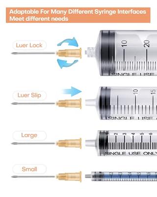 2.5ml Syringe With Needle-25g 1 Inch Needle, Disposable Individual  Package-pack Of 100