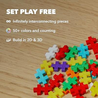 PLUS PLUS - Open Play Set - 600 Piece - Pastel Color Mix, Construction  Building Stem Toy, Interlocking Mini Puzzle Blocks for Kids