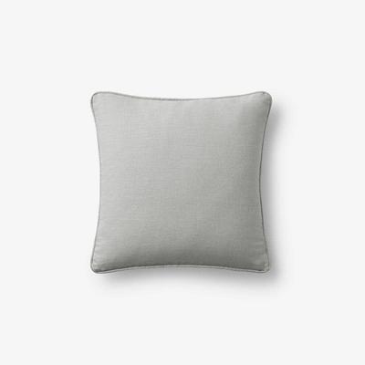 The Company Store Linen Gray Solid Machine Washable 26 in. x 26 in. Throw  Pillow Cover 83146-26-GRAY - The Home Depot