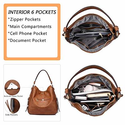 Realer Hobo Purses and Handbags for Women, Shoulder Bag Large Crossbody Bags with Tassel