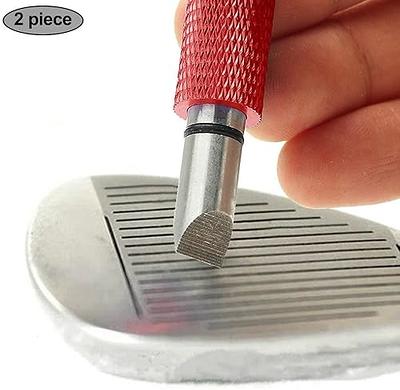 2Pcs Golf Groove Sharpener Cleaner, Re-Grooving Golf Club Groove