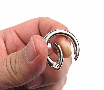 Betoplin 8 Pcs Carabiner Rings, Round Carabiner Metal O Ring Snap Clip  Trigger Spring Keyring Buckle - Yahoo Shopping