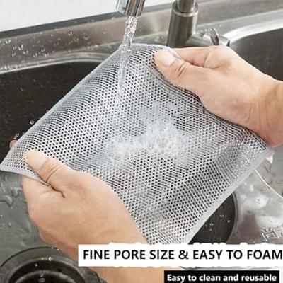 5PCS Multifunctional Wire Dishwashing Rag, Wire Dishcloth, Multipurpose Wire  Dishwashing Rags for Wet and Dry, Scrubs & Cleans for Dishes, Counters,  Sinks, Stove Tops - Yahoo Shopping