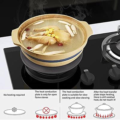 Tall Microwave Tempered Borosilicate Glass Plate Cover with Black Easy-Grip Silicone Handle - Unvented to Steam Food -Microwaveable/Oven/Stove Safe