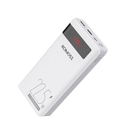 Mini 60000mAh Portable Power Bank 2 USB LCD Digital Display Fast Charging  Phone