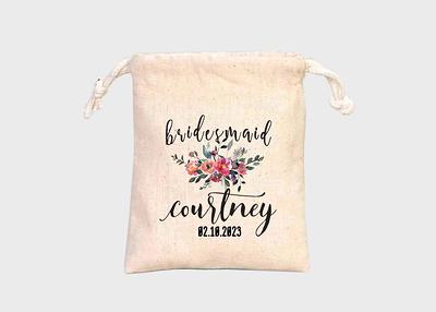 Personalized Tote Bag For Bridesmaids Wedding