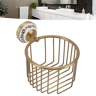  Qcold Bathroom Storage Basket, Metal Wire Basket for