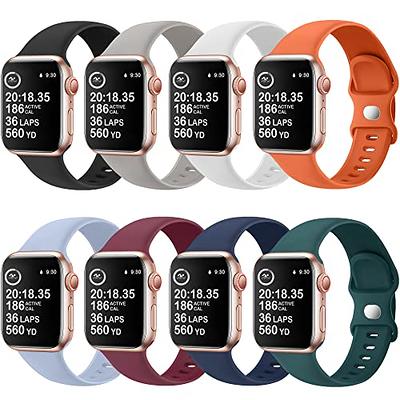  Designer Sport Band Compatible with Apple Watch iWatch Bands  38mm 40mm 41mm 42mm 44mm 45mm 49mm Men Women, Soft Silicone Strap  Wristbands