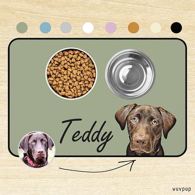 Custom Pet Portrait Food Mat