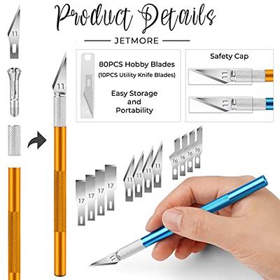 DIYSELF Craft Knife Precision Carving Hobby Knife Kit, 20 Spare Art Knife  Blades for Art, Scrapbooking, Stencil : : Home