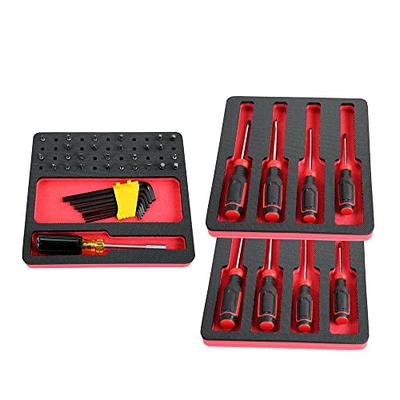 Polar Whale Tool Drawer Organizer 3-Piece Screwdriver Bit Driver Insert Set  Red and Black Durable Foam Holds Many Tools 10 x 11 Inch Trays Fits  Craftsman Husky Kobalt Milwaukee Many Others - Yahoo Shopping