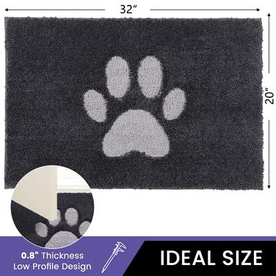 Door Mat Indoor, Dog Mats for Muddy Paws Super Absorbent, Low-Profile  Entryway Rug with Non-Slip Backing, Washable Dirty Trapper Inside Entrance  Doormat for Shoes, 20 x 32, Dark Gray - Yahoo Shopping