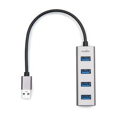 Xcellon 4-Port Powered USB 3.0 Slim Aluminum Hub SH4-3H1HC-2 B&H