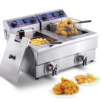 Hamilton Beach 35042 Professional Grade Electric Deep Fryer, XL Frying Basket, Lid with View Window, 1800 Watts, 21 Cups / 5 Liters Oil Capacity