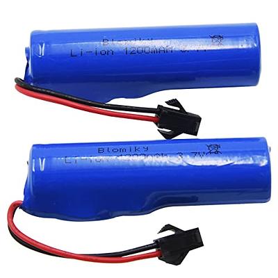 Batterie rechargeable 18650 1200mah 3.7V avec connecteur mâle