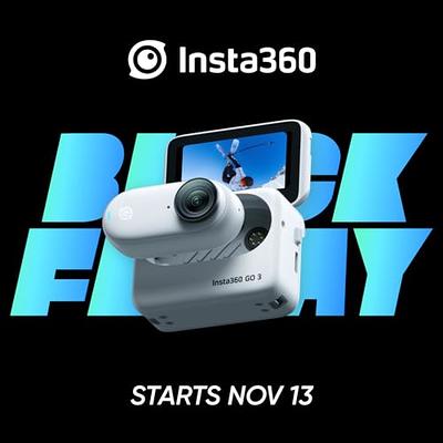 Insta360 GO 3 Action Camera, White - 64GB with Sport Kit 