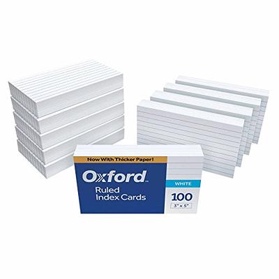  Oxford Blank Index Cards, 5 x 8, White, 300 pack (10005EE) :  Office Products