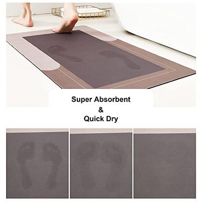 HelloTree 3PCS Bath Mat Rug Rubber Non Slip Quick Dry Rug Sets