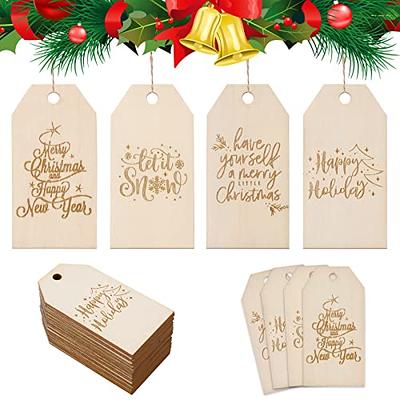 G2PLUS Blank Gift Tags with String, 100PCS White Paper Hang Tags, Wedding  Favor Tags, Hanging Price Tags for Arts & Crafts, Gift Wrapping, Christmas