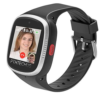 PTHTECHUS Smartwatch for Kids with GPS 4G HD Touchscreen Watch with Phone  GPS Tracker Real-Time Location SOS Video Call Voice Chat Camera for Boys