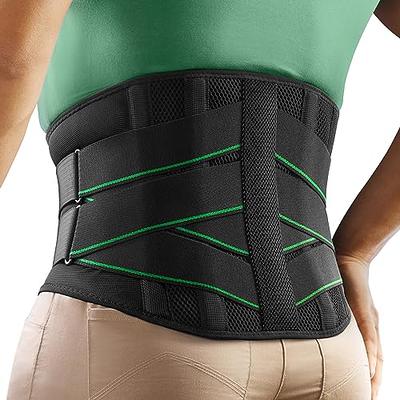 FREETOO Back Braces for Lower Back Pain Relief with 6 Stays, Breathable Back Support Belt for Men/Women for Work , Anti-Skid Lumbar Support Belt