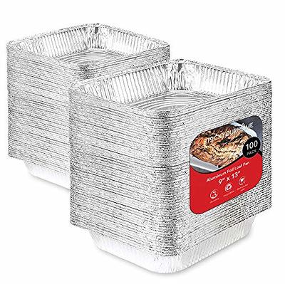 Aluminum Pans Trays With Aluminum Lids 10 Pack 3 Liter - 9x13 Inch Half  Size Disposable Baking Containers - Recyclable Pans for Storing Serving &  Reheating - Freezer Air Fryer and Oven Safe - Yahoo Shopping
