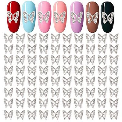 3D Flowers Nail Art Charms Rhinestones Kit - Includes 12Grid 400Pcs Acrylic  Flower 1500Pcs AB Nail Rhinestones 200Pcs Acrylic Butterfly Bow Flower Bear  Nail Art Charms for Nail Art Craft Decoration 